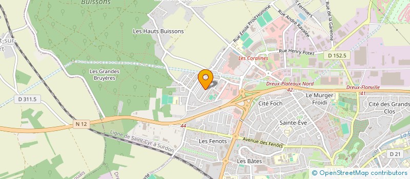 localisation de l'entreprise LES BOUTS D'CHOUX à DREUX