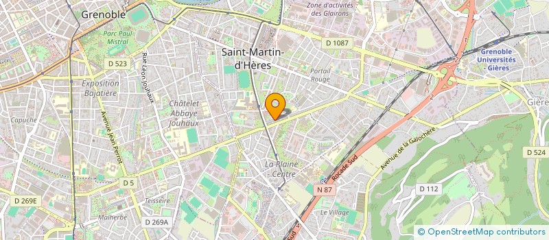 localisation de l'entreprise LES BOUTS D'CHOUX MARTINEROIS à SAINT-MARTIN-D'HERES