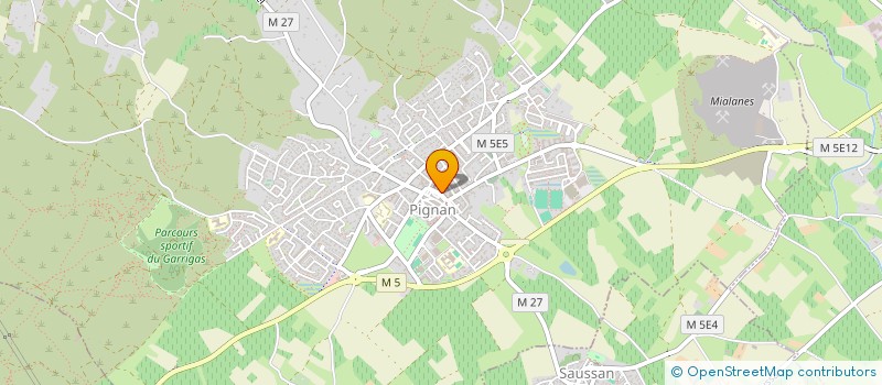 localisation de l'entreprise LES BOUTS DE CHOU DE PIGNAN à PIGNAN