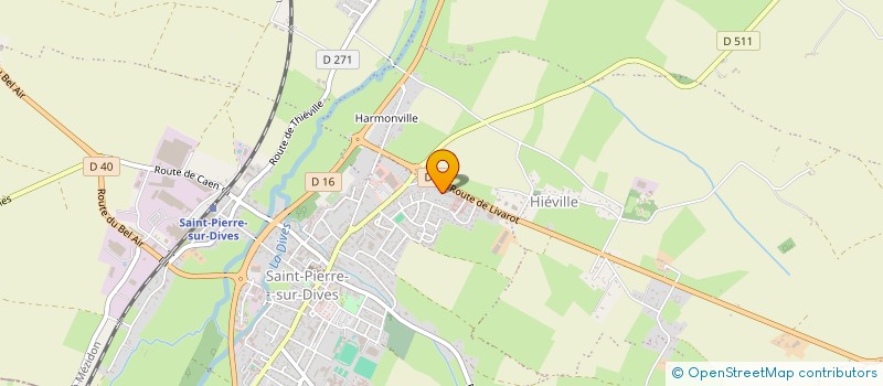 localisation de l'entreprise LES BOUVETS TP  SAINT-PIERRE-EN-AUGE