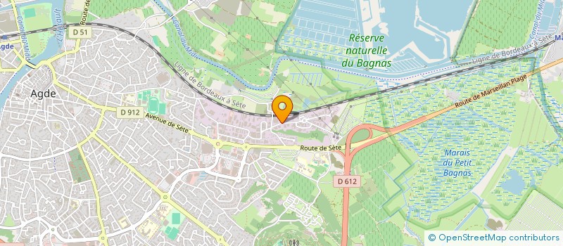 localisation de l'entreprise LES BOX  AGDE