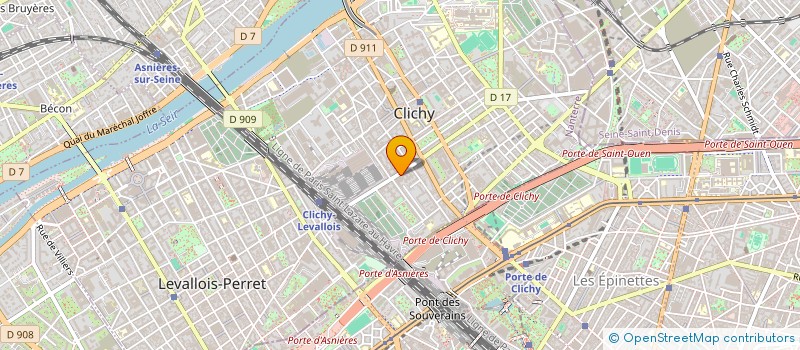 localisation de l'entreprise LES BOXES DE COURCOURONNES à CLICHY