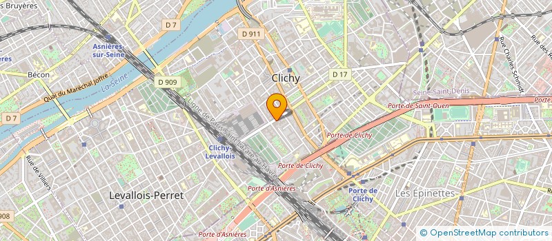localisation de l'entreprise LES BOXES DE NANTEUIL  CLICHY