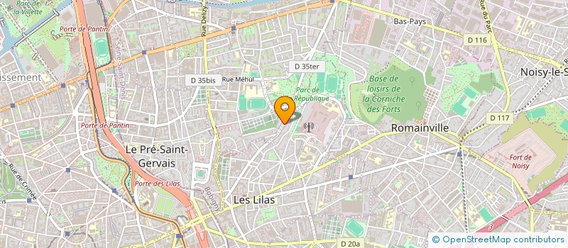 localisation de l'entreprise LES BOXES DE PARIS à LES LILAS