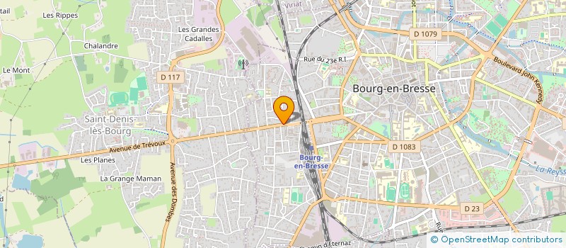 localisation de l'entreprise LES BOXEURS BURGIENS à BOURG-EN-BRESSE