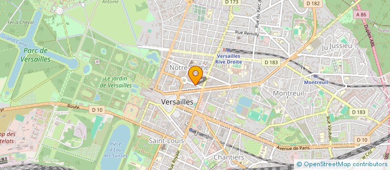 localisation de l'entreprise LES BOZARTS à VERSAILLES