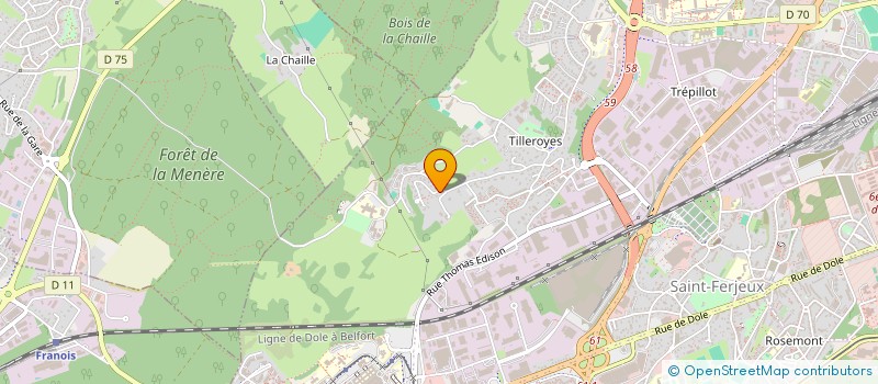 localisation de l'entreprise LES BRADERIES BISONTINES  BESANCON