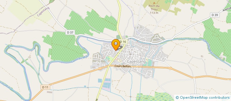 localisation de l'entreprise LES BRAISES OCCITANES  CAPESTANG