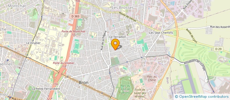 localisation de l'entreprise LES BRAIZANBAS à BRON
