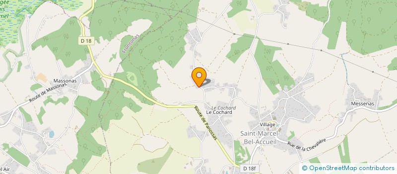 localisation de l'entreprise LES BRAMES  SAINT-MARCEL-BEL-ACCUEIL