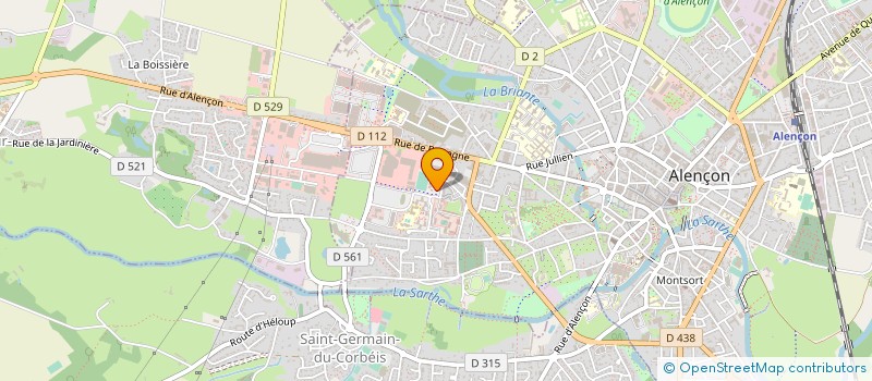 localisation de l'entreprise LES BRANCHES DU FOLK à ALENCON