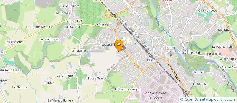 localisation de l'entreprise LES BRANCHES VERTES SUR SEVRE ET MAINE  GORGES