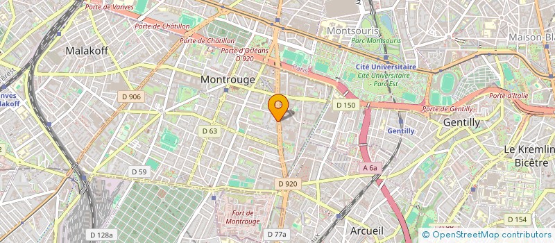 localisation de l'entreprise LES BRARDES  MONTROUGE