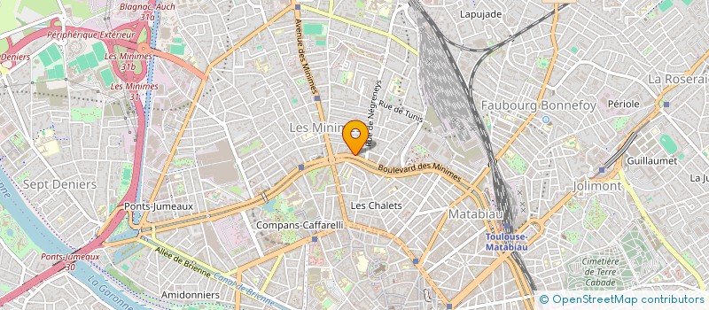 localisation de l'entreprise LES BRAS CASSES  TOULOUSE