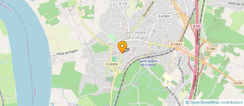 localisation de l'entreprise LES BRAS CASSES  SAINT-ANDRE-DE-CUBZAC