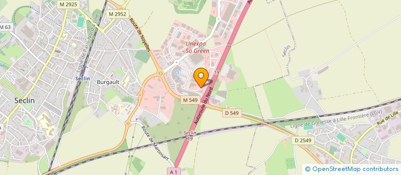 localisation de l'entreprise LES BRAS DE MORPHEE  SECLIN