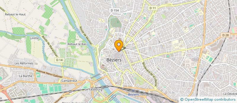 localisation de l'entreprise LES BRAS DE MORPHEE à BEZIERS