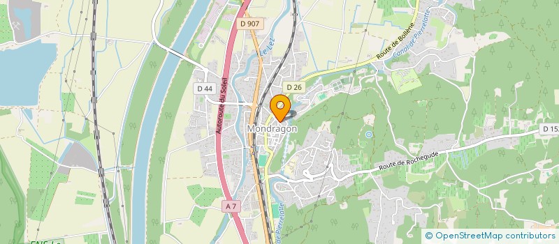 localisation de l'entreprise LES BRAS K C  MONDRAGON