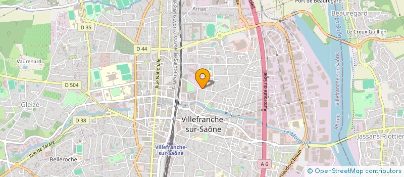 localisation de l'entreprise LES BRAS OUVERTS à VILLEFRANCHE-SUR-SAONE