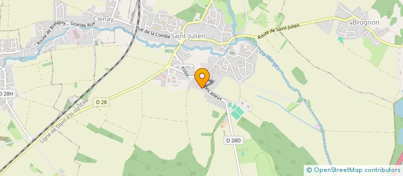 localisation de l'entreprise LES BRASSAGES DU MEIX  SAINT-JULIEN