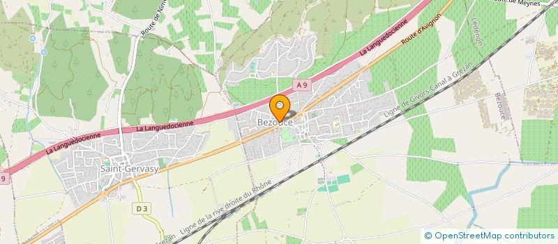 localisation de l'entreprise LES BRASSAMS DU GARD  BEZOUCE