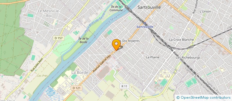 localisation de l'entreprise LES BRASSEURS DU VAL DE SEINE à SARTROUVILLE