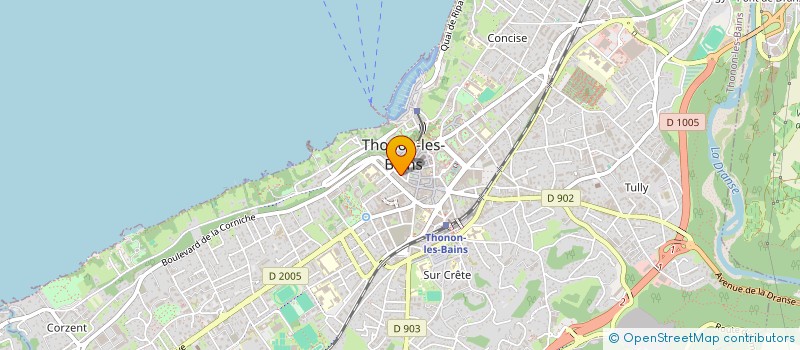localisation de l'entreprise LES BRASSEURS THONONAIS à THONON-LES-BAINS