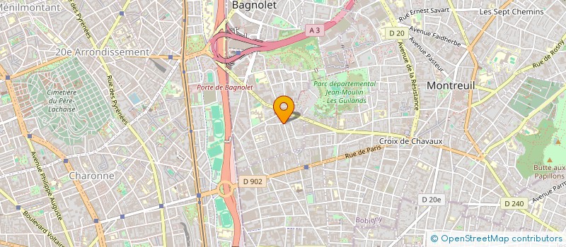 localisation de l'entreprise LES BRASSINS PARISIENS à BAGNOLET