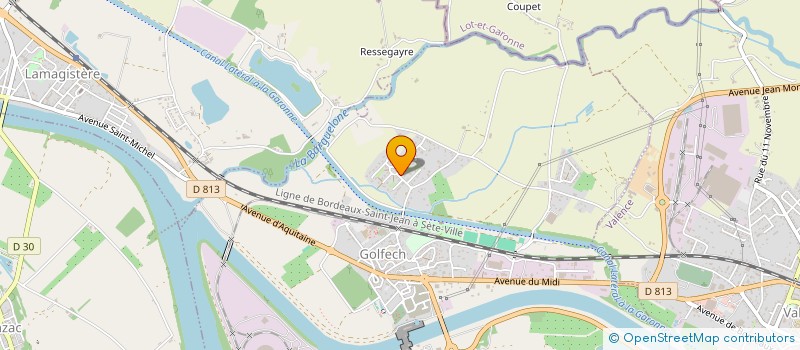 localisation de l'entreprise LES BRAUX  MONTJOI