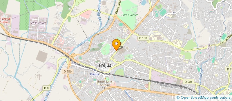 localisation de l'entreprise LES BRAVADEURS DE LA VALLEE DE L'ARGENS à FREJUS