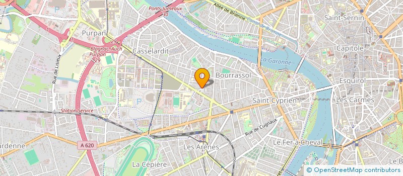 localisation de l'entreprise LES BRAVES (31-66) à TOULOUSE