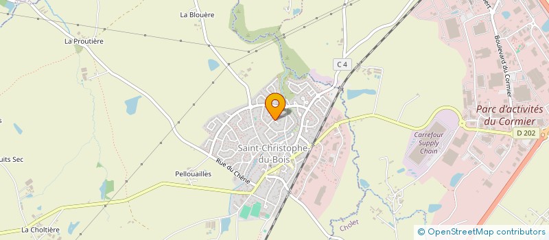 localisation de l'entreprise LES BREARD EN 4L à SAINT-CHRISTOPHE-DU-BOIS
