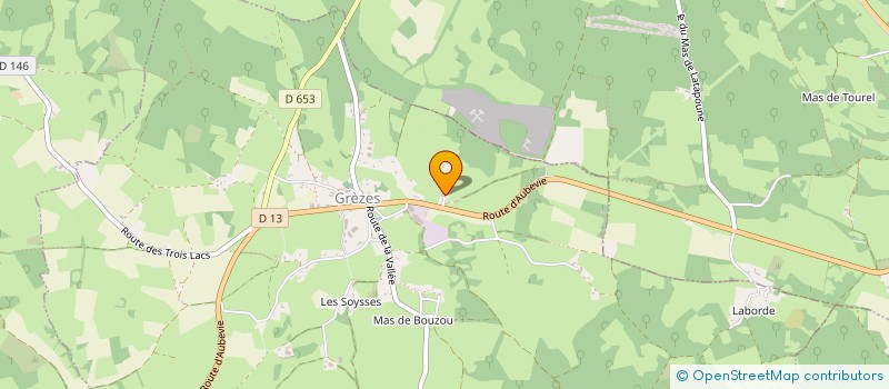 localisation de l'entreprise LES BREBIS EGAREES  GREZES