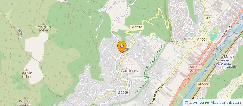 localisation de l'entreprise LES BREGUIERES  GATTIERES