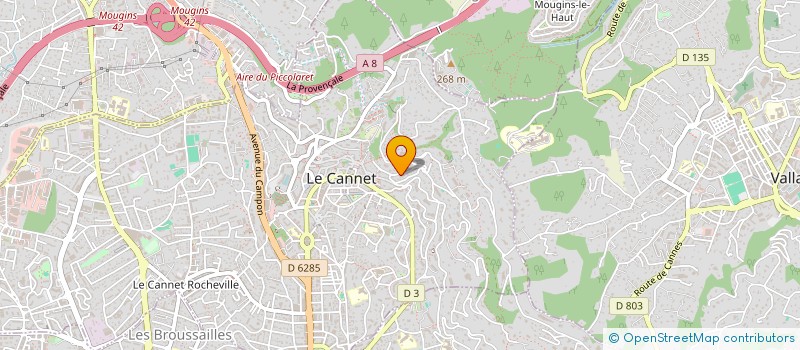 localisation de l'entreprise LES BREGUIERES I I à LE CANNET