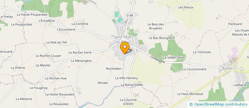 localisation de l'entreprise LES BREIZH'TROTTEUSES à SAINT-MARC-LE-BLANC