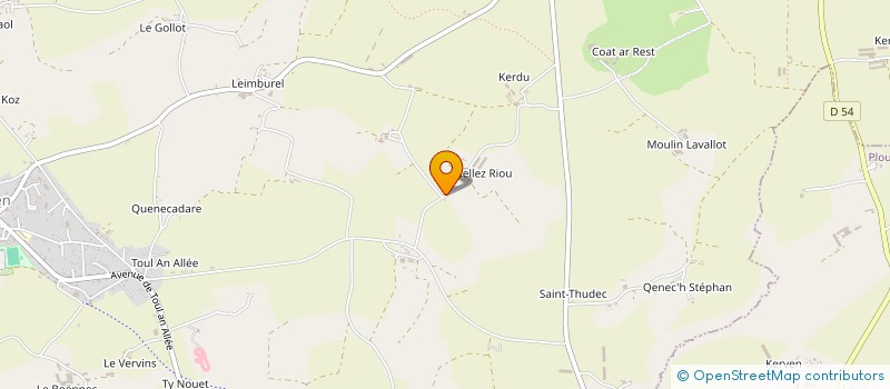 localisation de l'entreprise LES BREIZHBARIANS  POULLAOUEN