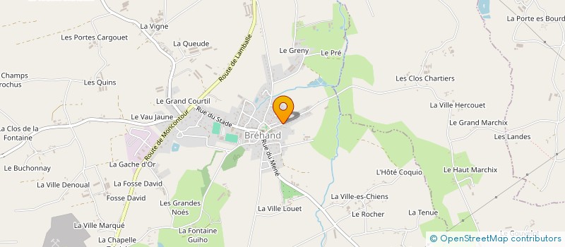 localisation de l'entreprise LES BREMOEL  BREHAND