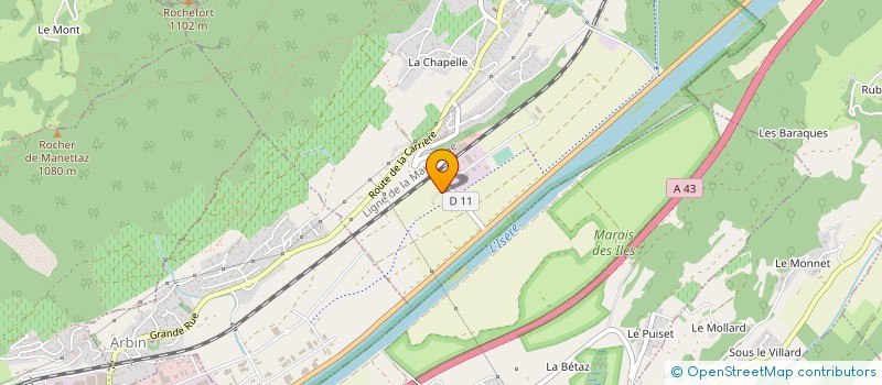 localisation de l'entreprise LES BRENTOS  CRUET