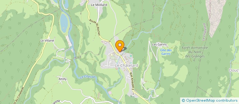 localisation de l'entreprise LES BRETELLES AU VENT  LE CHATELARD