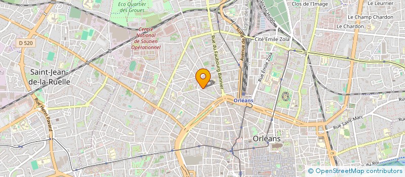 localisation de l'entreprise LES BRETONS  ORLEANS