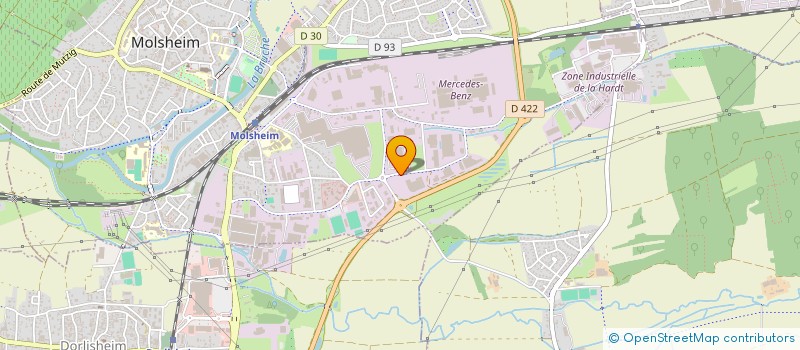 localisation de l'entreprise LES BRETZELS BLEUS - COMITE DES FETES DE LA COMPAGNIE DE GENDARMERIE DE MOLSHEIM  MOLSHEIM