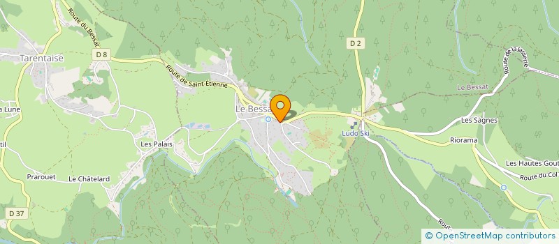 localisation de l'entreprise LES BRICOLIENS  LE BESSAT