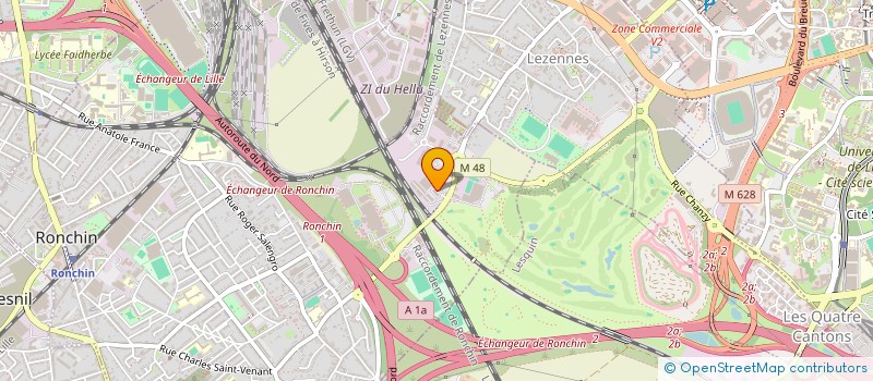 localisation de l'entreprise LES BRICOS DU COEUR à LILLE