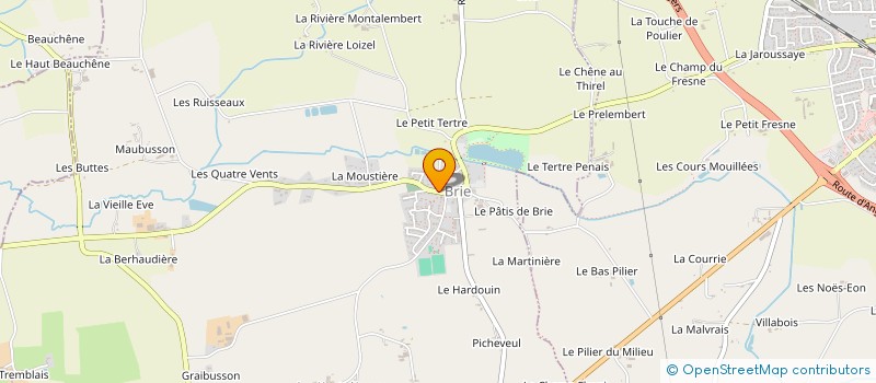 localisation de l'entreprise LES BRIE DE FRANCE à BRIE