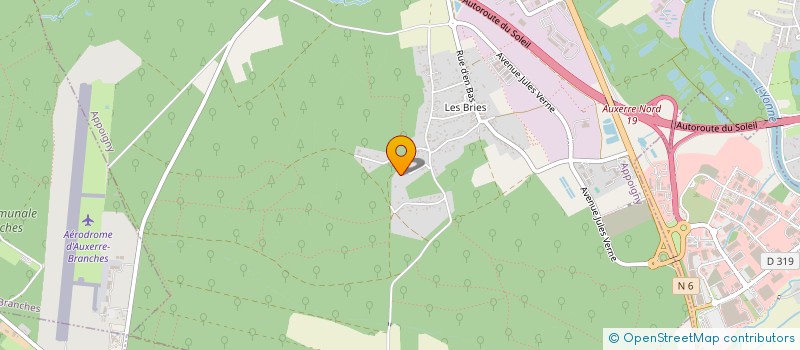 localisation de l'entreprise LES BRIES SERVICES à APPOIGNY