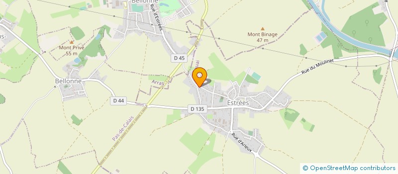 localisation de l'entreprise LES BRIK'ROUGES  ESTREES