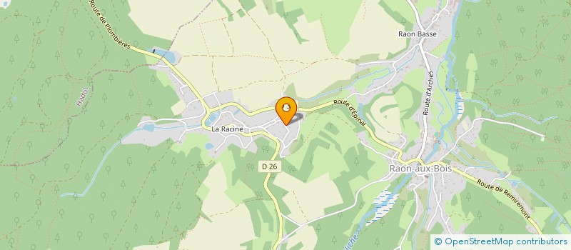 localisation de l'entreprise LES BRIMBELLES  RAON-AUX-BOIS