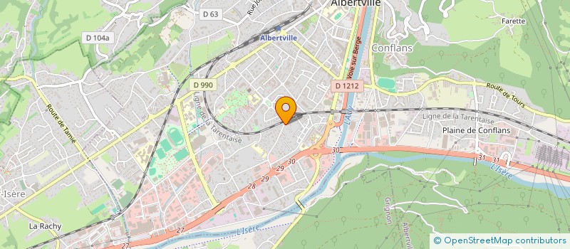 localisation de l'entreprise LES BRIMBELLES  ALBERTVILLE