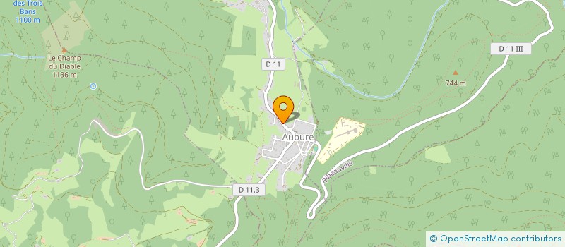 localisation de l'entreprise LES BRIMBELLES  AUBURE